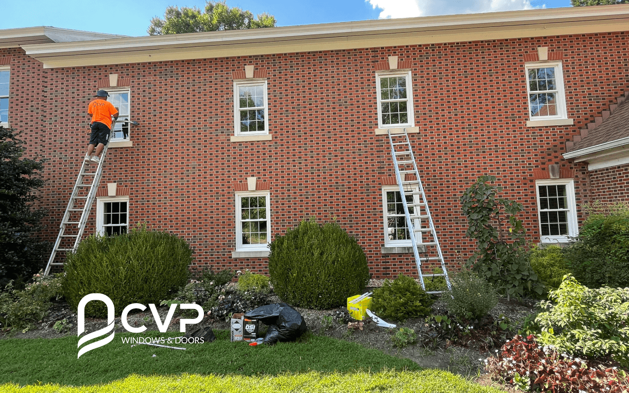 Replacement windows in Grace Covenant Church