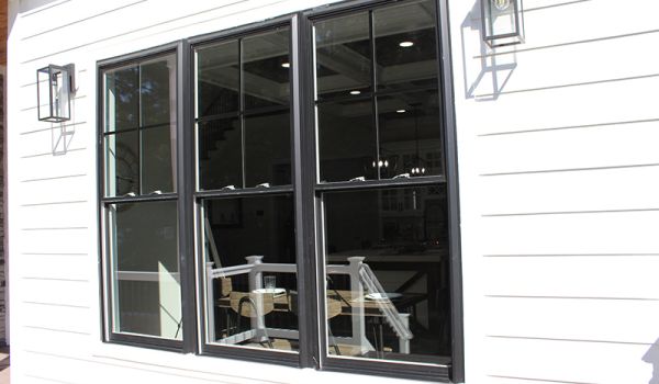 black glass windows