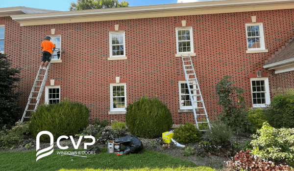 Replacement windows in Grace Covenant Church