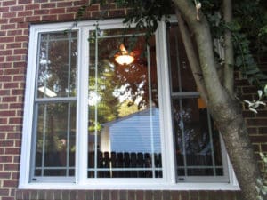 White Replacement Windows with Prairie grids in Hampton