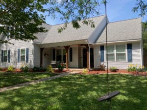 White Double Hung with Prairie grids in Chesapeake