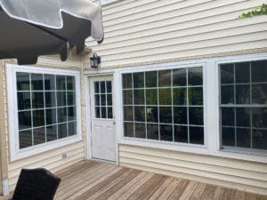 White Replacement Windows with Colonial grids in Newport News